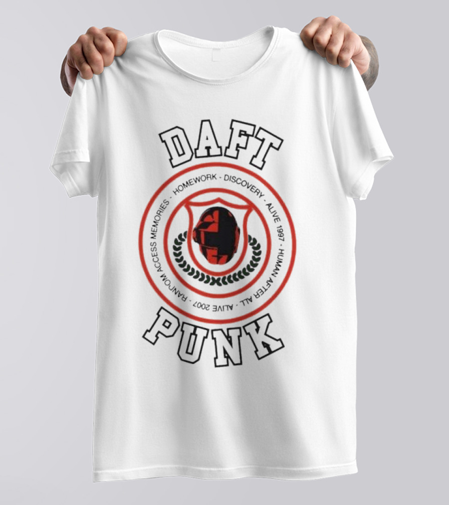 Daft Punk Homework Discovery Alive 1997 Human After All Alive 2007 Random Access Memories T-Shirt