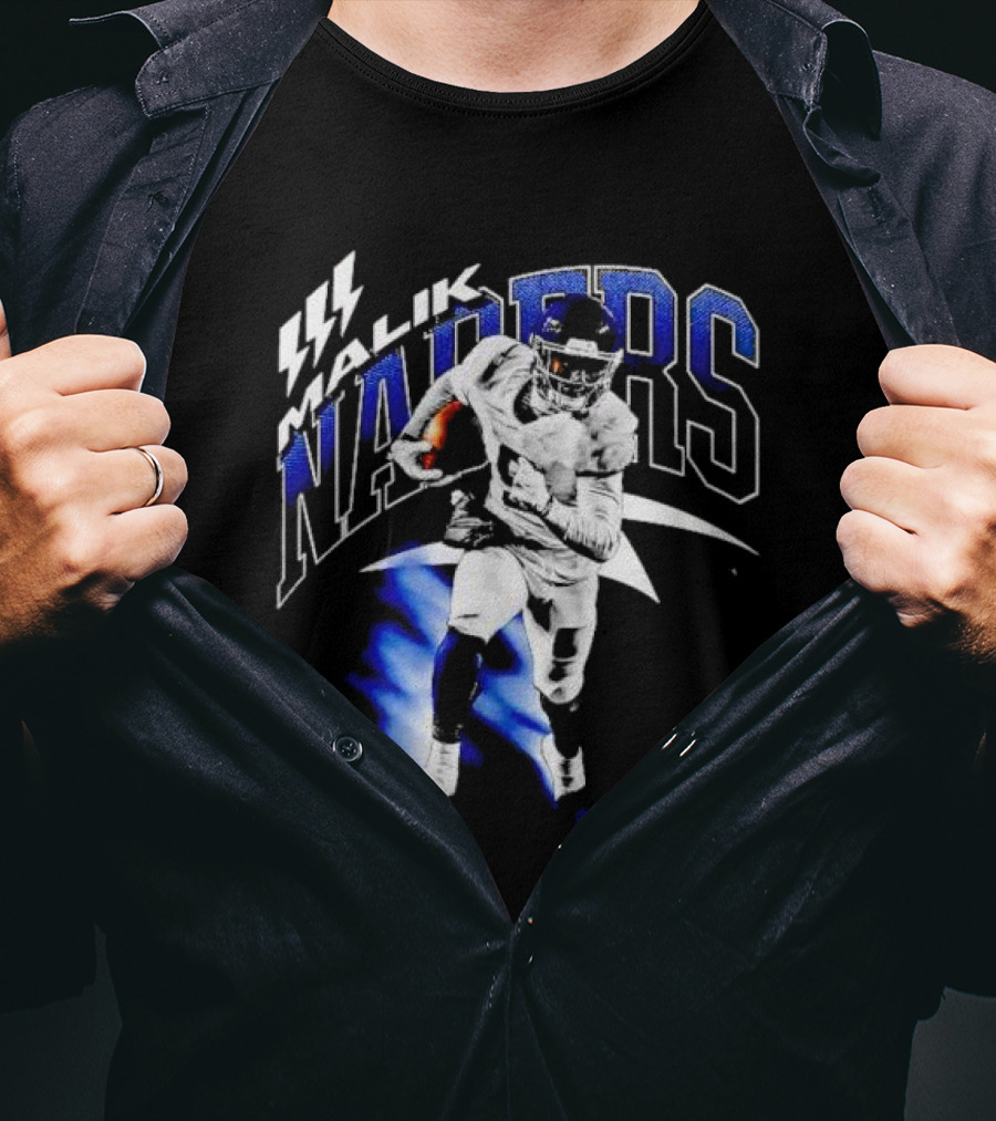 Malik Nabers Vintage New York Football Running T-Shirt