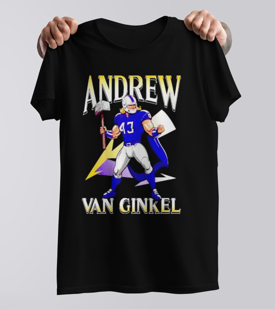 Andrew Van Ginkel Thor-Inspired Minnesota Vikings Crossover T-Shirt