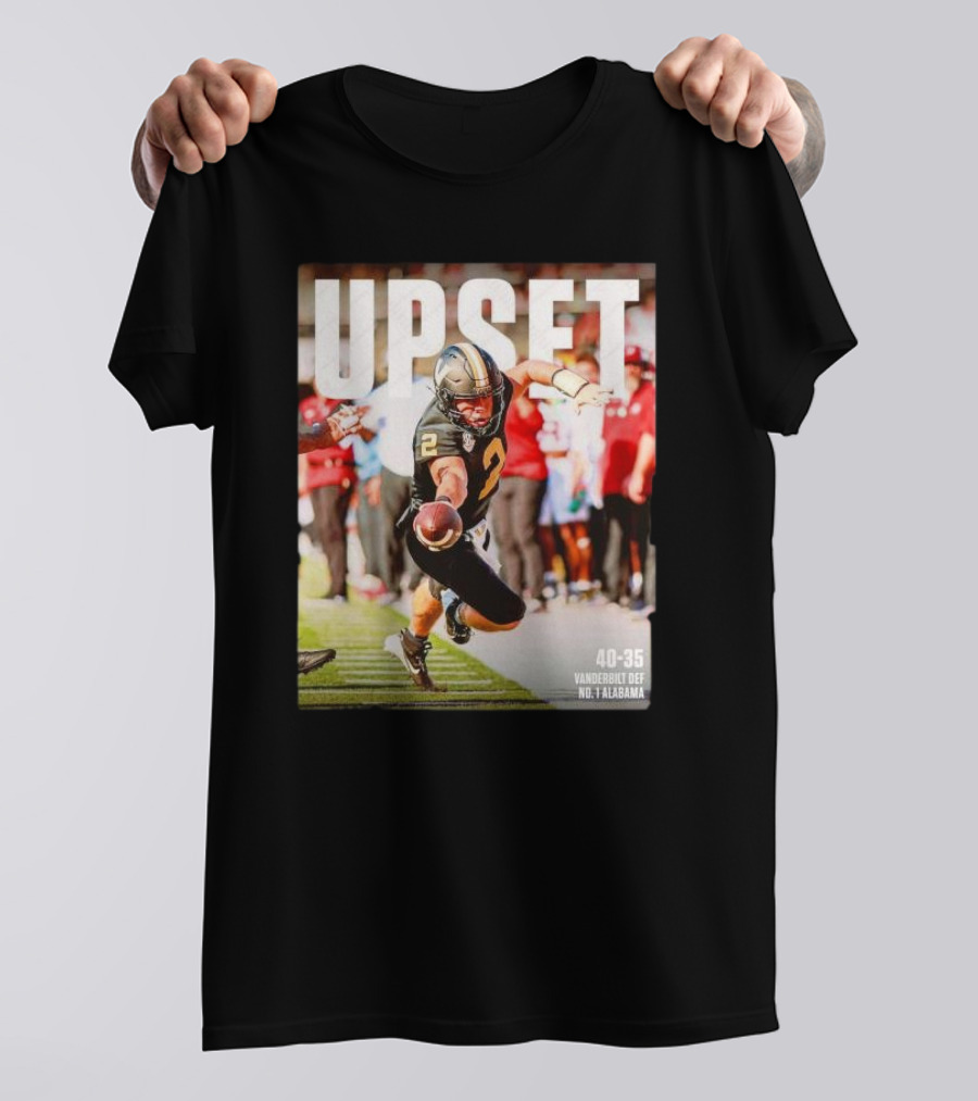 Upset 40-35 Vanderbilt Def No 1 Alabama T-Shirt