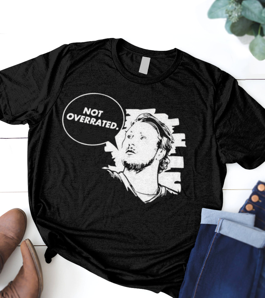 Buffalo Bills Josh Allen Not Overrated Speech Bubble T-Shirt