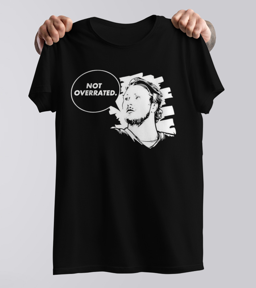 Buffalo Bills Josh Allen Not Overrated Speech Bubble T-Shirt