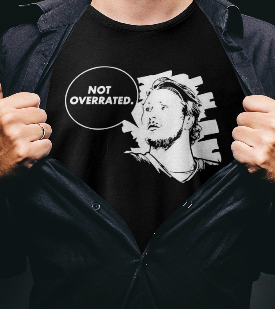 Buffalo Bills Josh Allen Not Overrated Speech Bubble T-Shirt