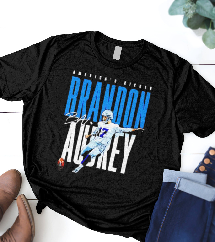 America's Kicker Brandon Aubrey Dallas Cowboys Signature T-Shirt