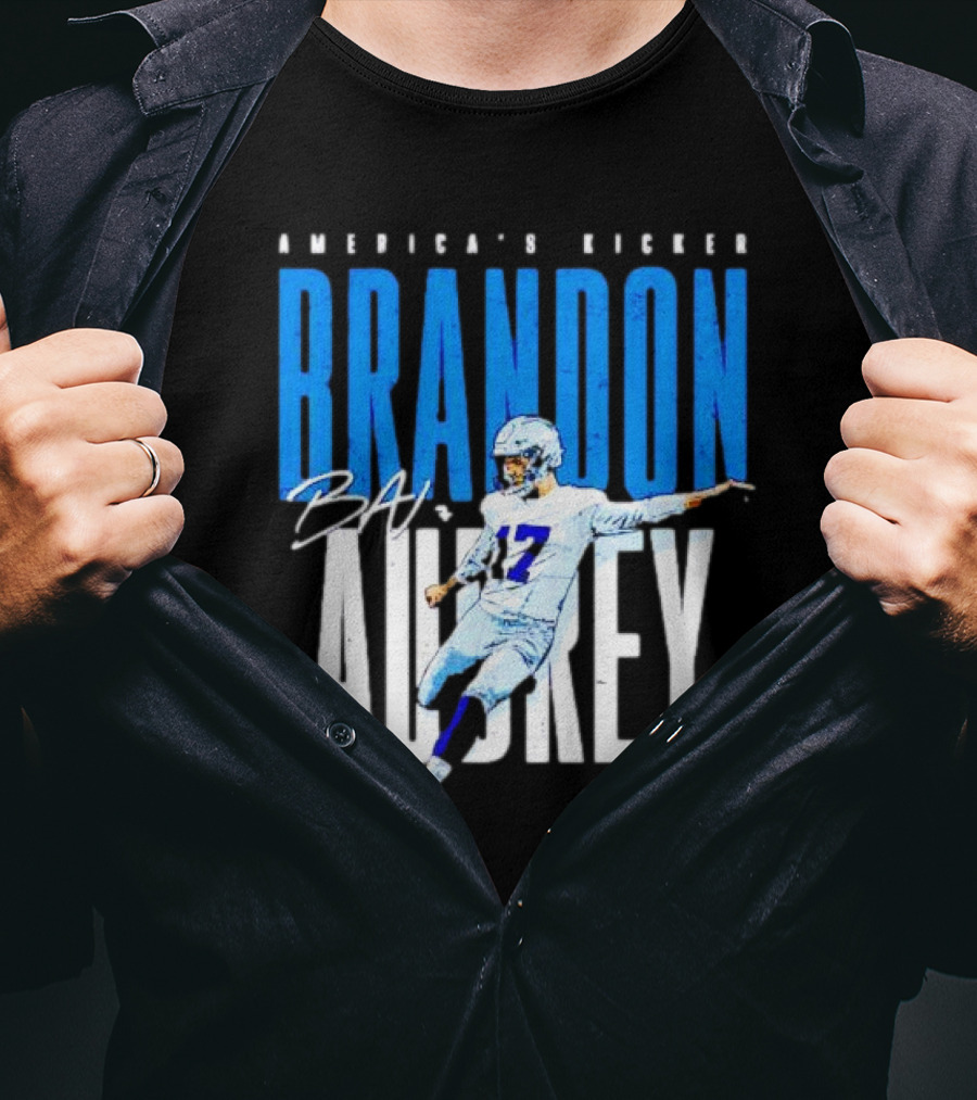 America's Kicker Brandon Aubrey Dallas Cowboys Signature T-Shirt
