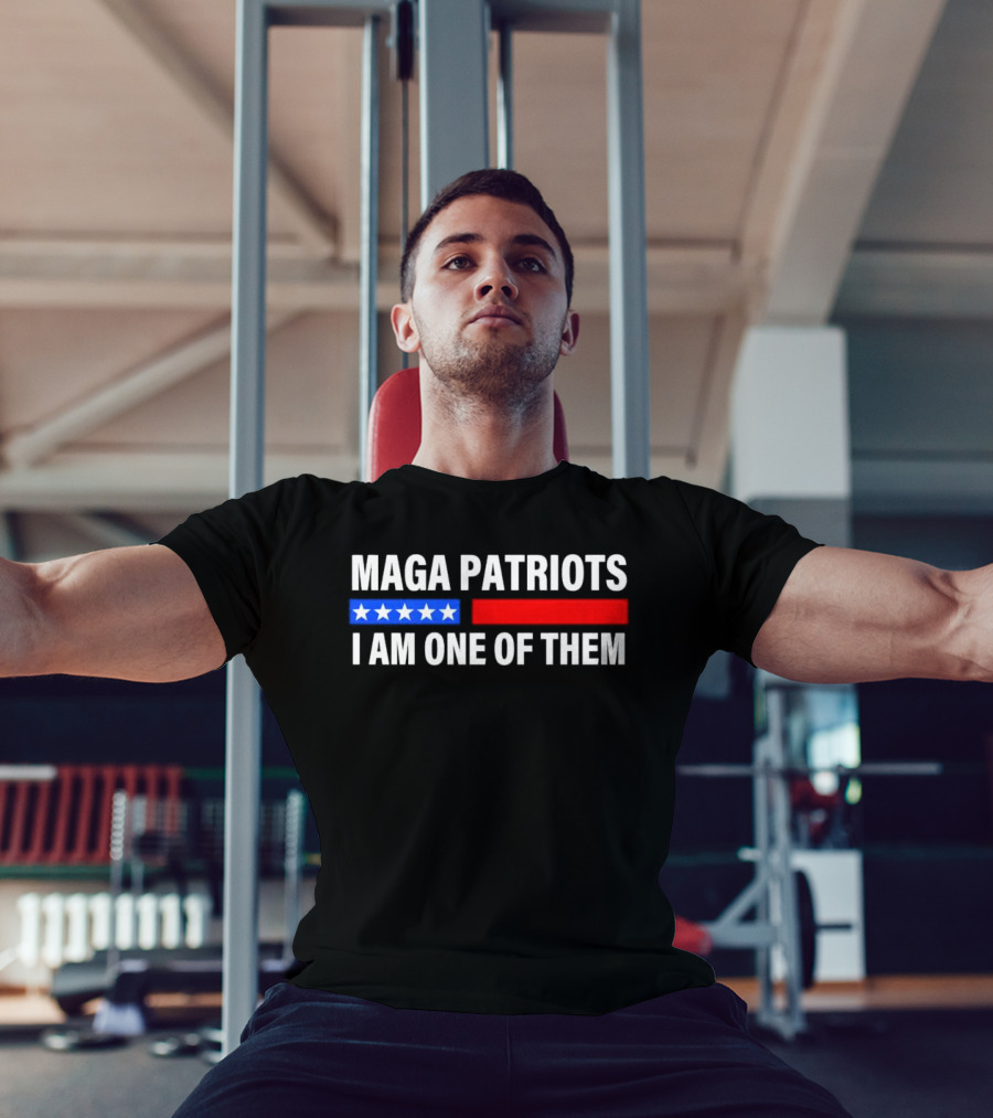 MAGA Patriots I Am One Of Them Stars And Red Blue Stripes T-Shirt