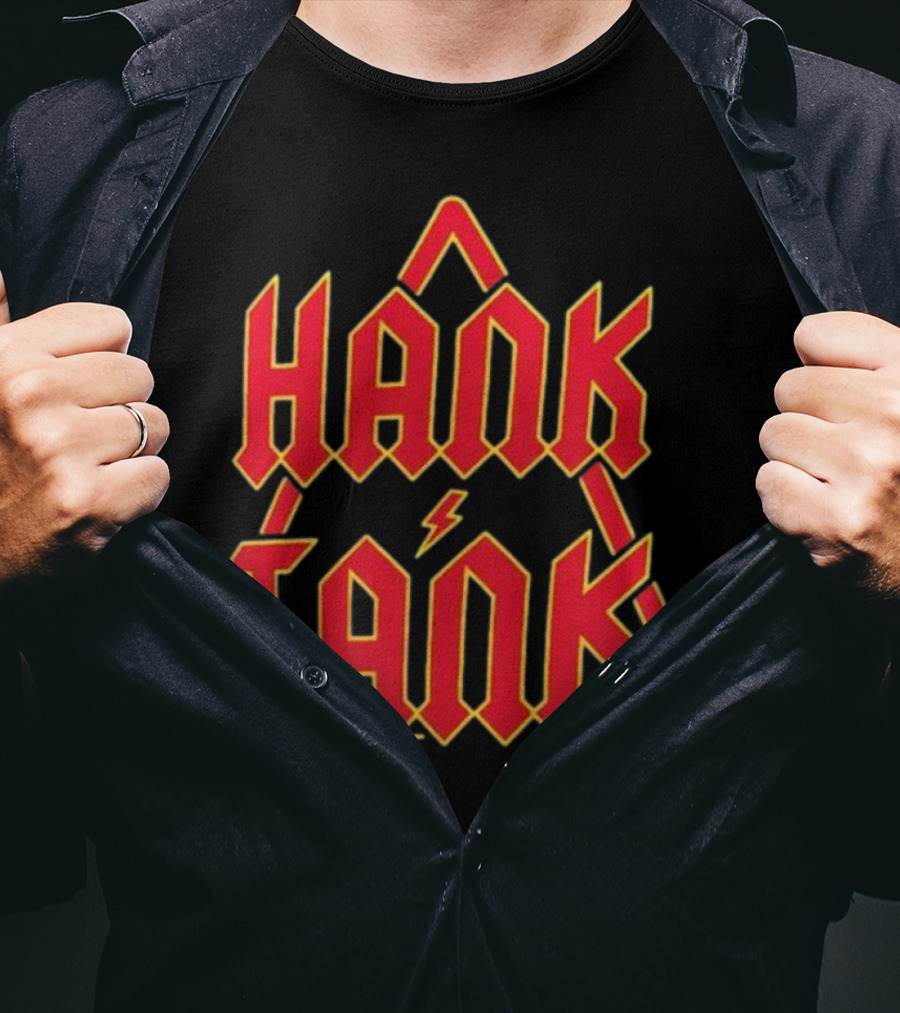 Hank And Tank We Hit First We Hit Last Bold Lightning T-Shirt