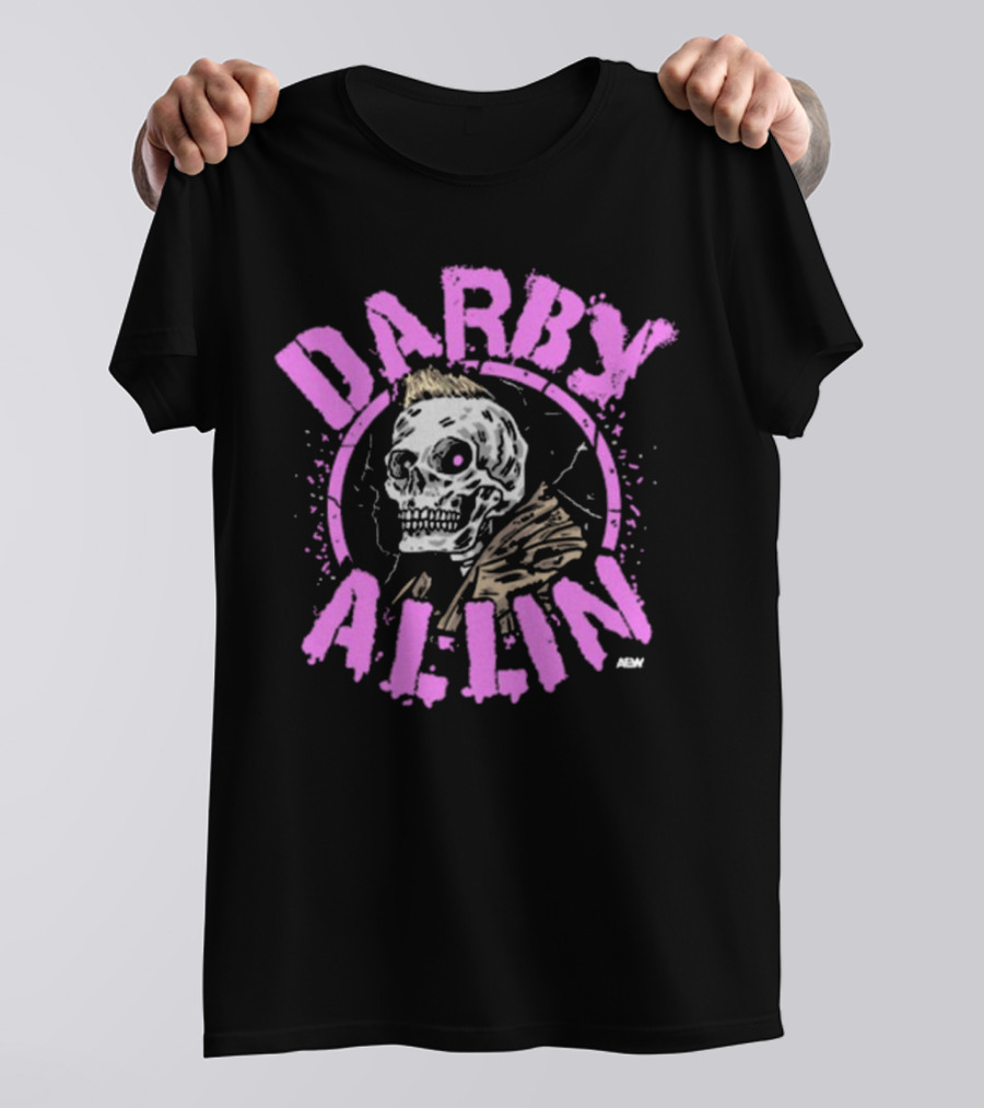 Darby Allin Aew Skull Punk T-Shirt
