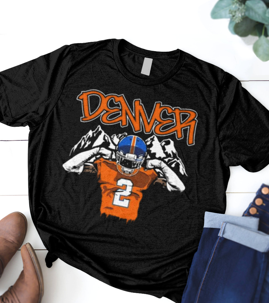 Denver Pat Surtain II Number 2 Football T-Shirt