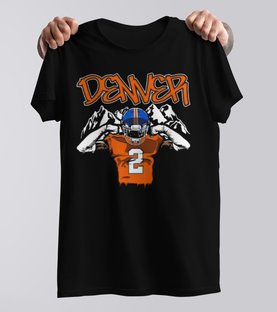 Denver Pat Surtain II Number 2 Football T-Shirt