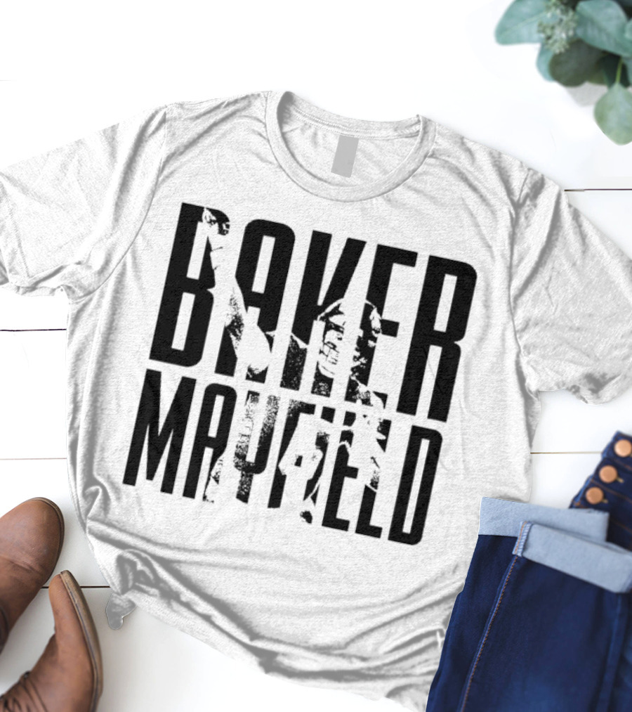 Baker Mayfield Tampa Bay Buccaneers Black And White Overlay T-Shirt