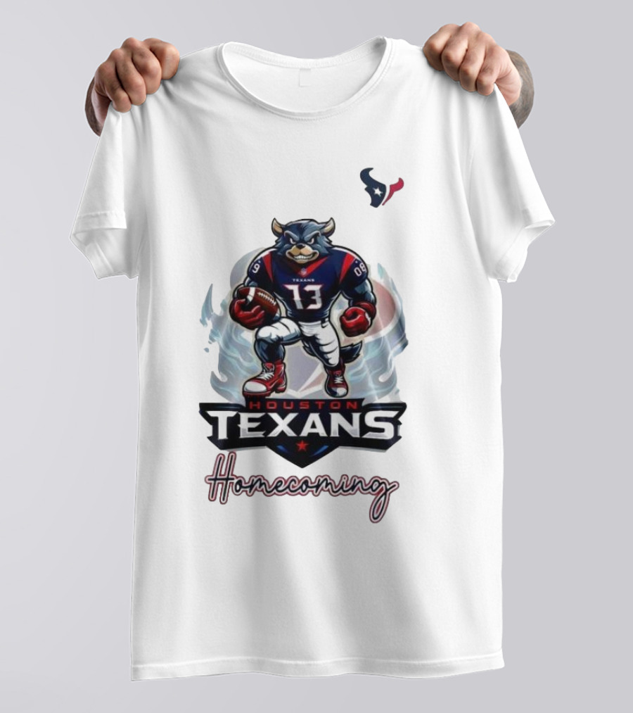 Houston Texans Mascot Homecoming Football Event T-Shirt