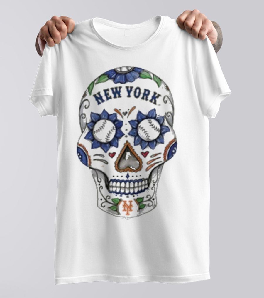 New York Mets Sugar Skull MLB T-Shirt