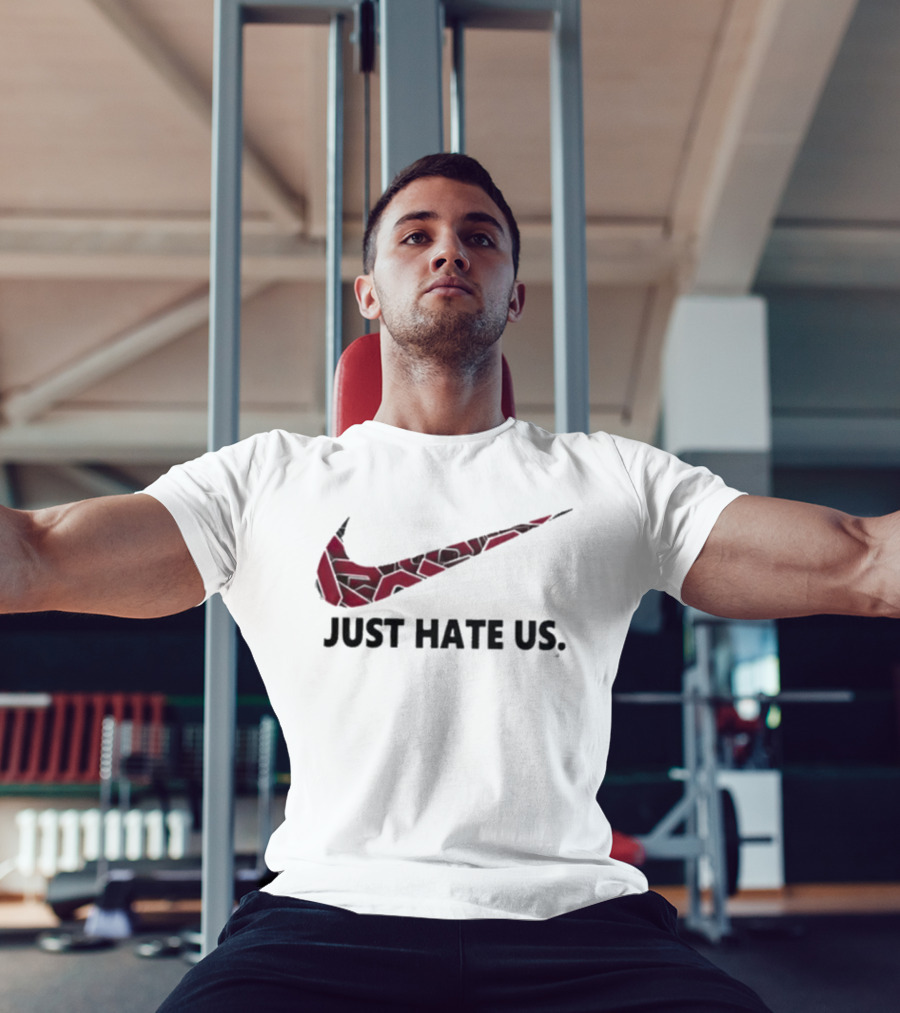Oklahoma Sooners NCAA Just Hate Us Swoosh T-Shirt