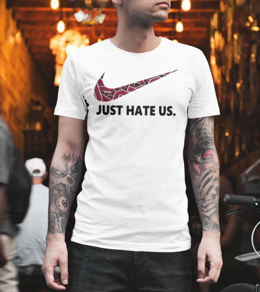 Oklahoma Sooners NCAA Just Hate Us Swoosh T-Shirt