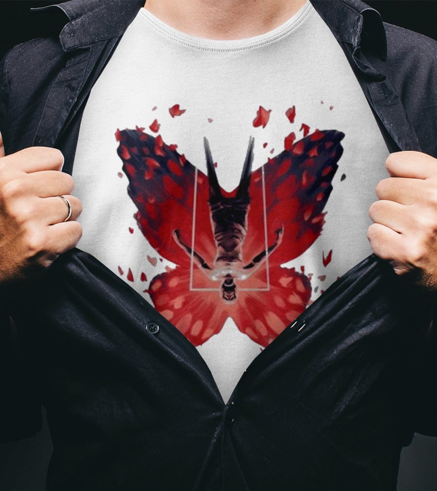 Silent Hill 2 Coicted Form Red Butterfly T-Shirt