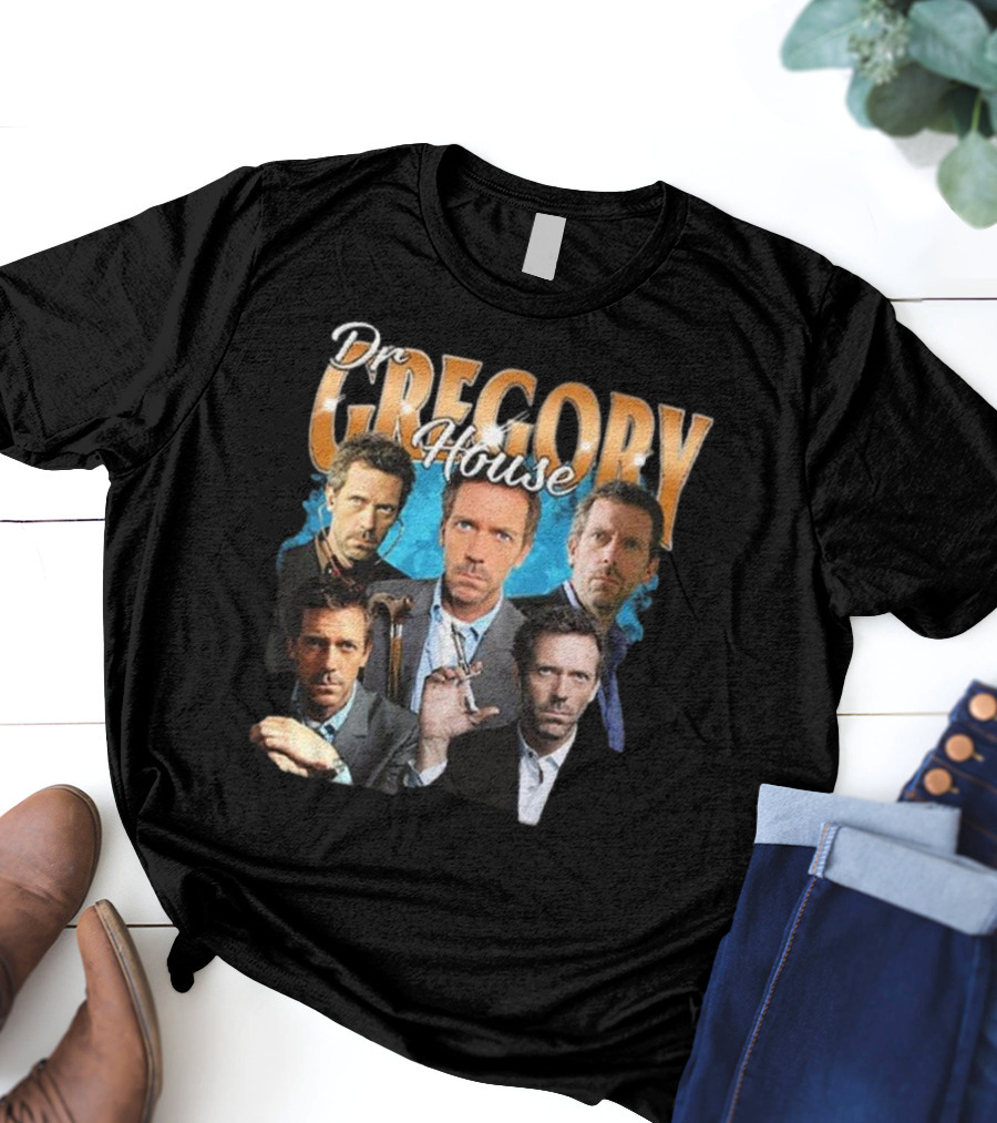 Dr Gregory House Hugh Laurie Collage T-Shirt