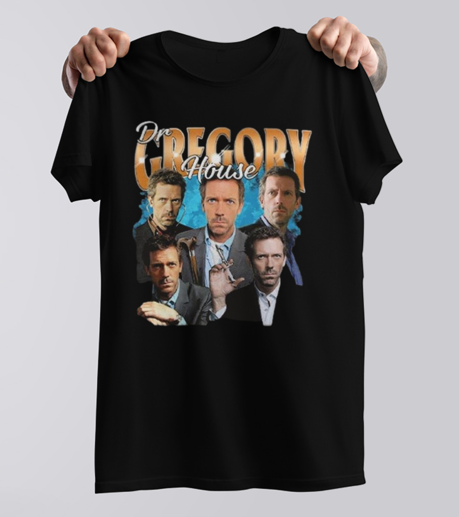 Dr Gregory House Hugh Laurie Collage T-Shirt