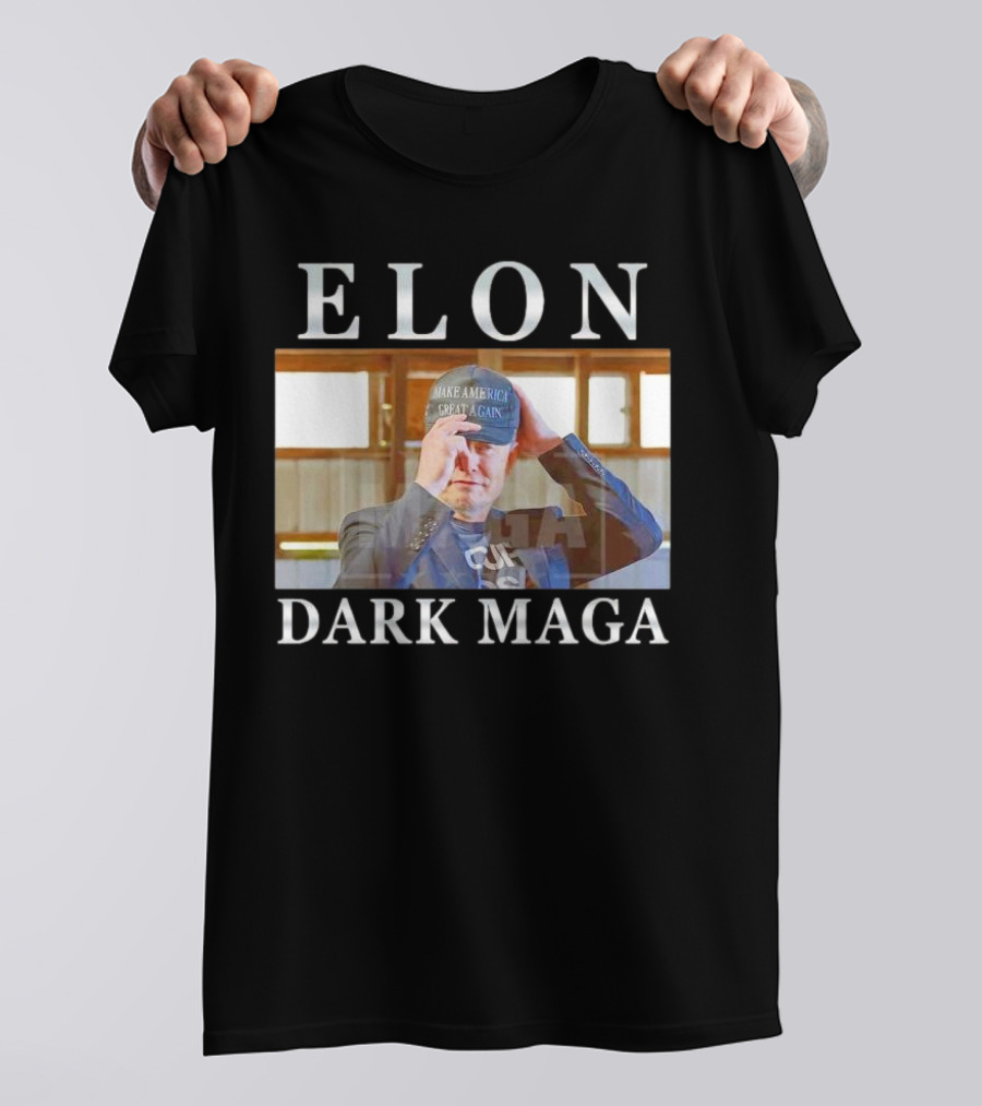 ELON DARK MAGA MAKE AMERICA GREAT AGAIN HAT T-Shirt