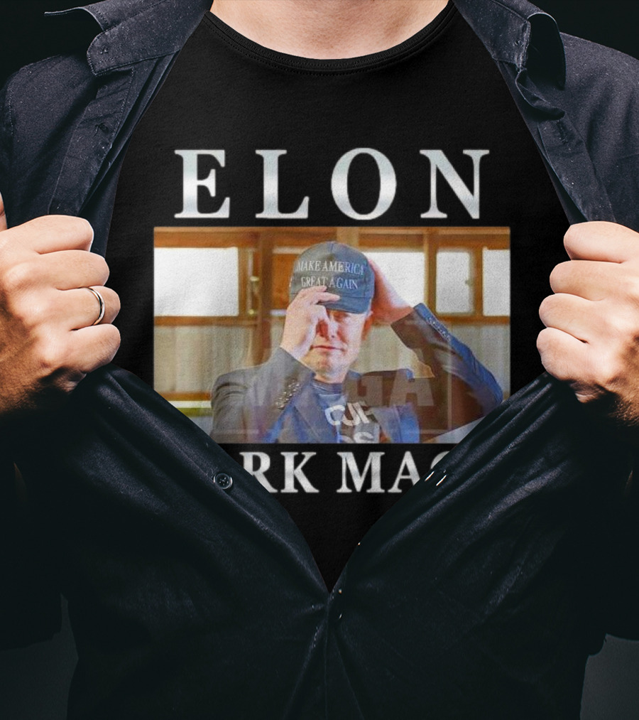 ELON DARK MAGA MAKE AMERICA GREAT AGAIN HAT T-Shirt