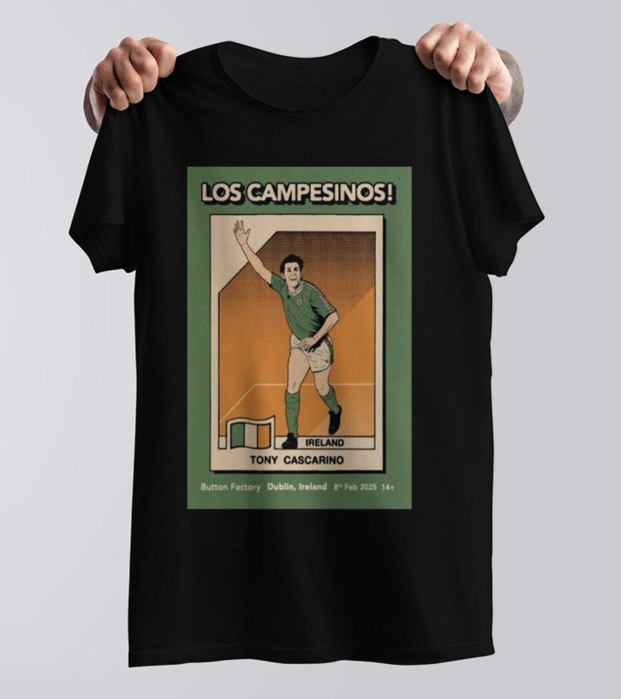 Los Campesinos Tony Cascarino Ireland The Button Factory Dublin Feb 8 2025 T-Shirt