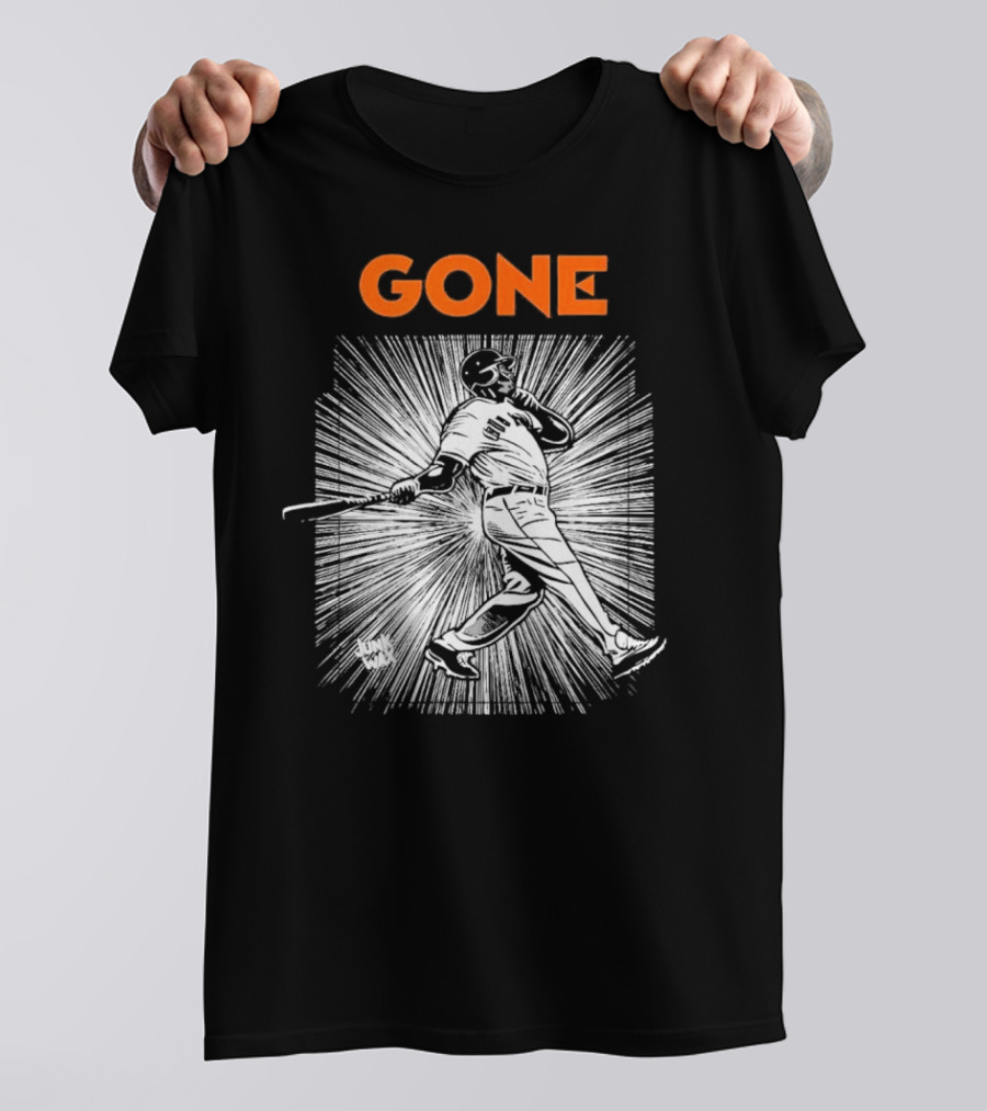 Gone Barry Bonds San Francisco Giants Legend Home Run Swing T-Shirt