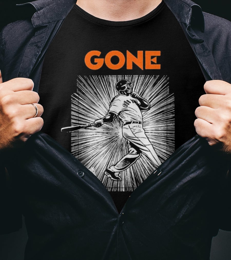 Gone Barry Bonds San Francisco Giants Legend Home Run Swing T-Shirt