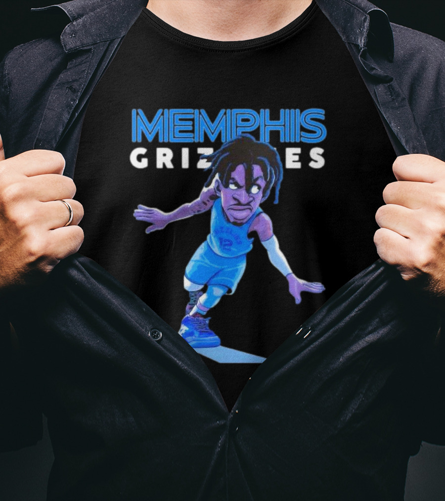 Memphis Grizzlies Ja Morant Cartoon Caricature T-Shirt