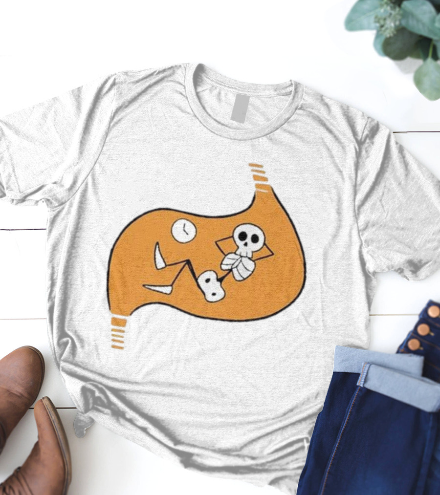 Delicious In Dungeon Meshi Laios Touden Skeleton Relaxing Inside Stomach T-Shirt