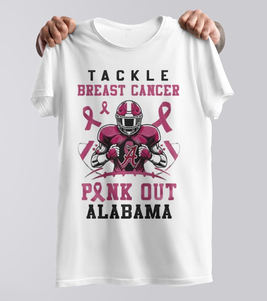Alabama Tackle Breast Cancer Pink Out T-Shirt