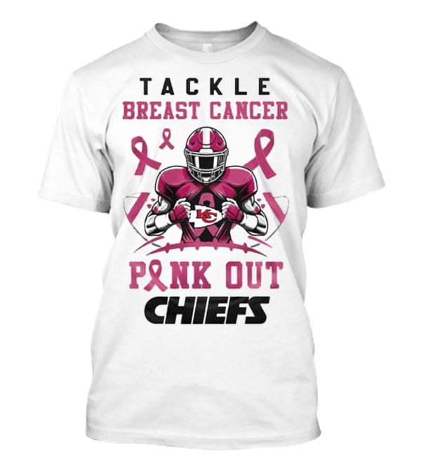 Kansas City Chiefs Tackle Breast Cancer Pink Out Chiefs T-Shirt