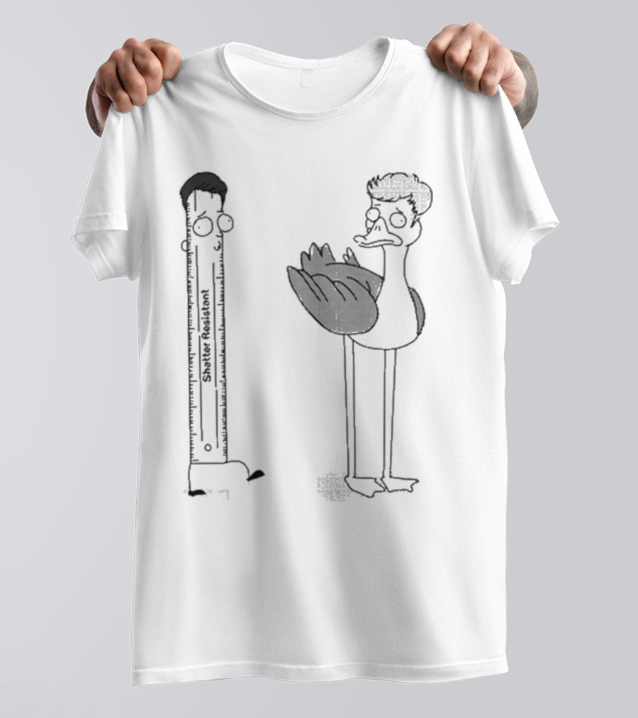 Shatter Resistant Ruler Schumpy And Quirky Bird Flapper No Context Off Menu T-Shirt