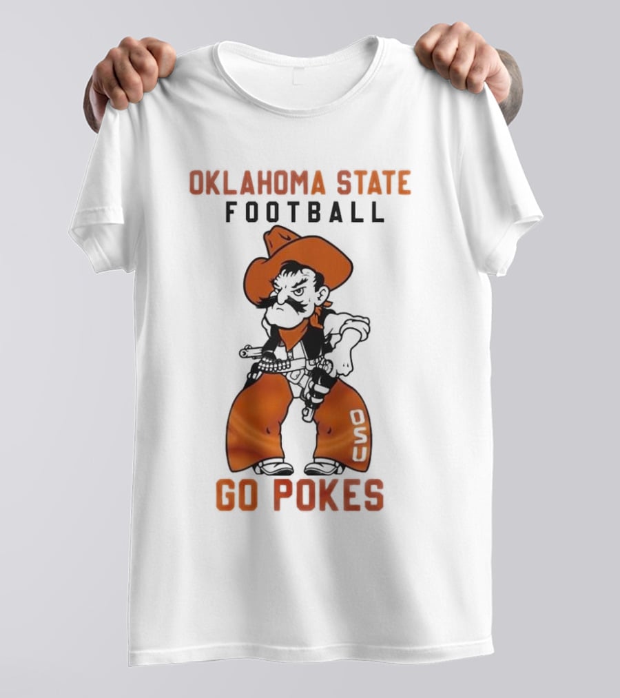 Oklahoma State Football Go Pokes OSU Cowboy T-Shirt