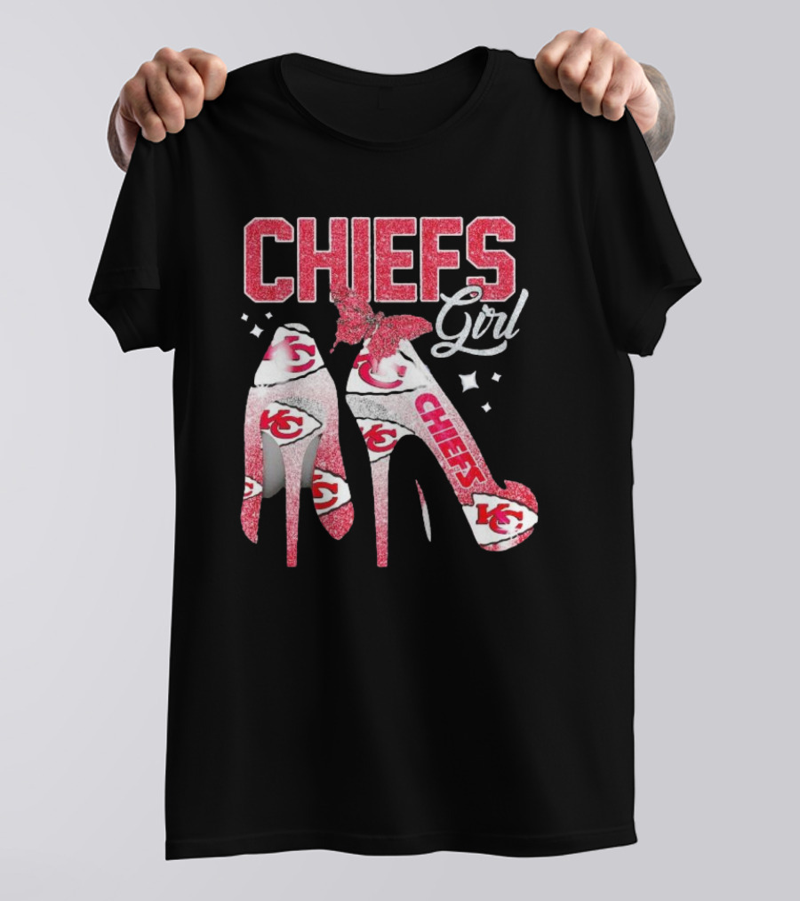 CHIEFS Girl Kansas City High Heels T-Shirt