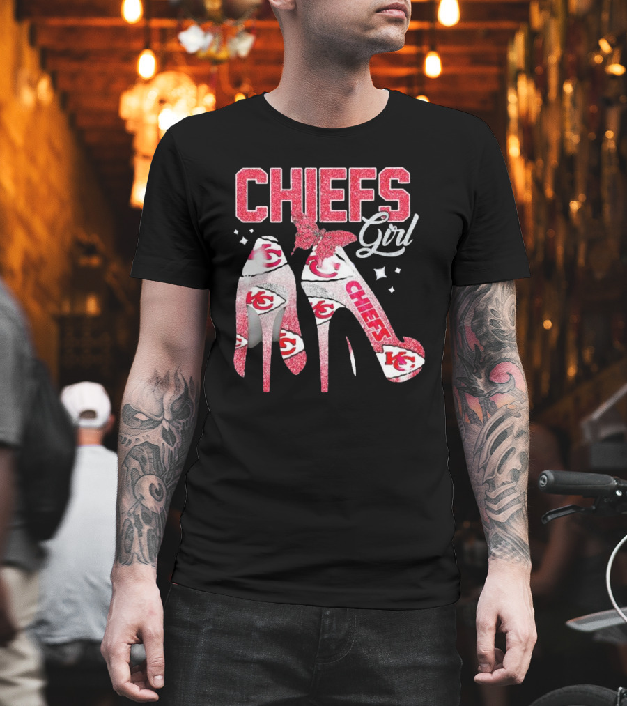 CHIEFS Girl Kansas City High Heels T-Shirt