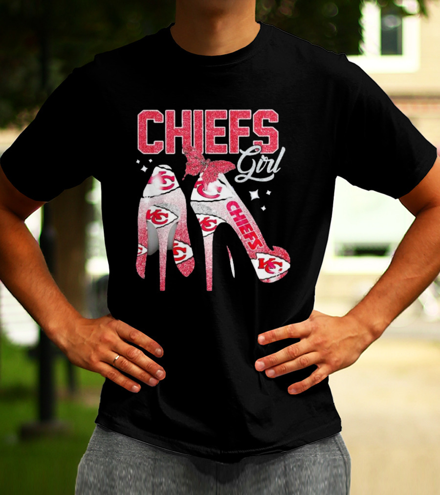 CHIEFS Girl Kansas City High Heels T-Shirt