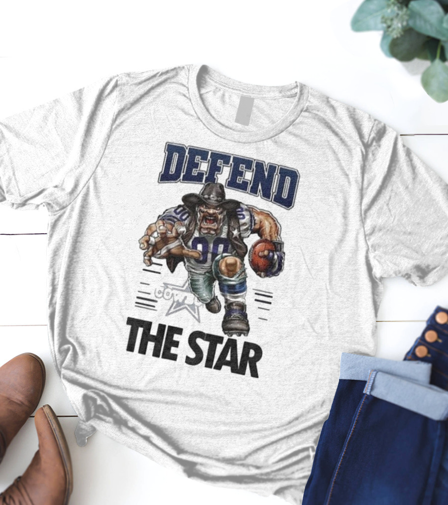 Dallas Cowboys Defend The Star Football Warrior T-Shirt