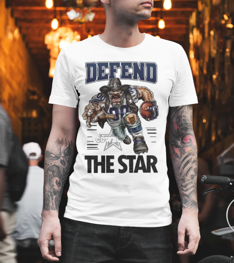 Dallas Cowboys Defend The Star Football Warrior T-Shirt