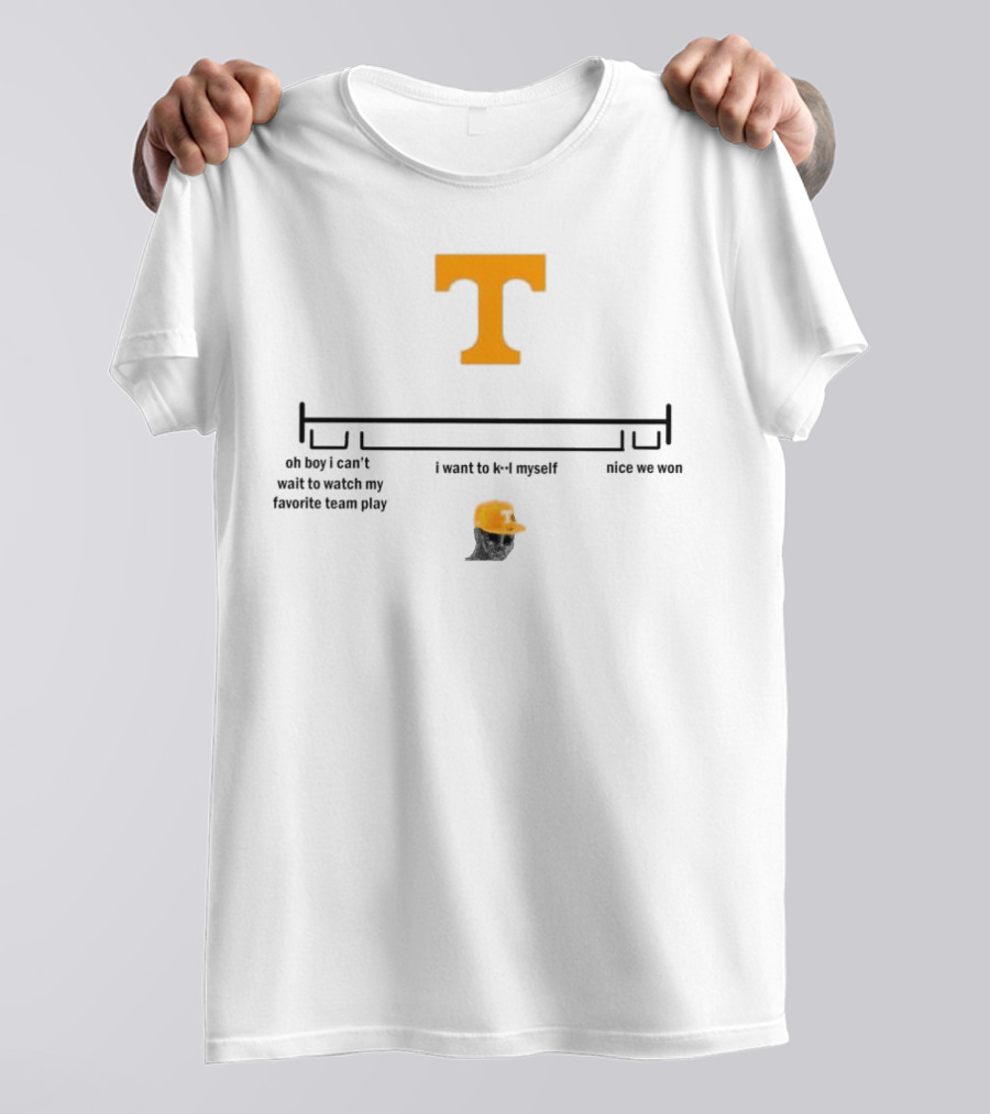 Tennessee Vols Excitement To Despair To Victory T-Shirt
