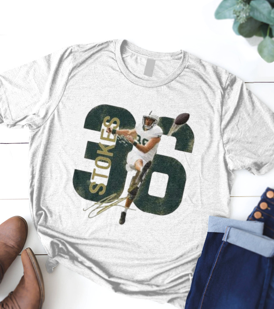 Stokes 36 Football Kicker Signature Action Image T-Shirt