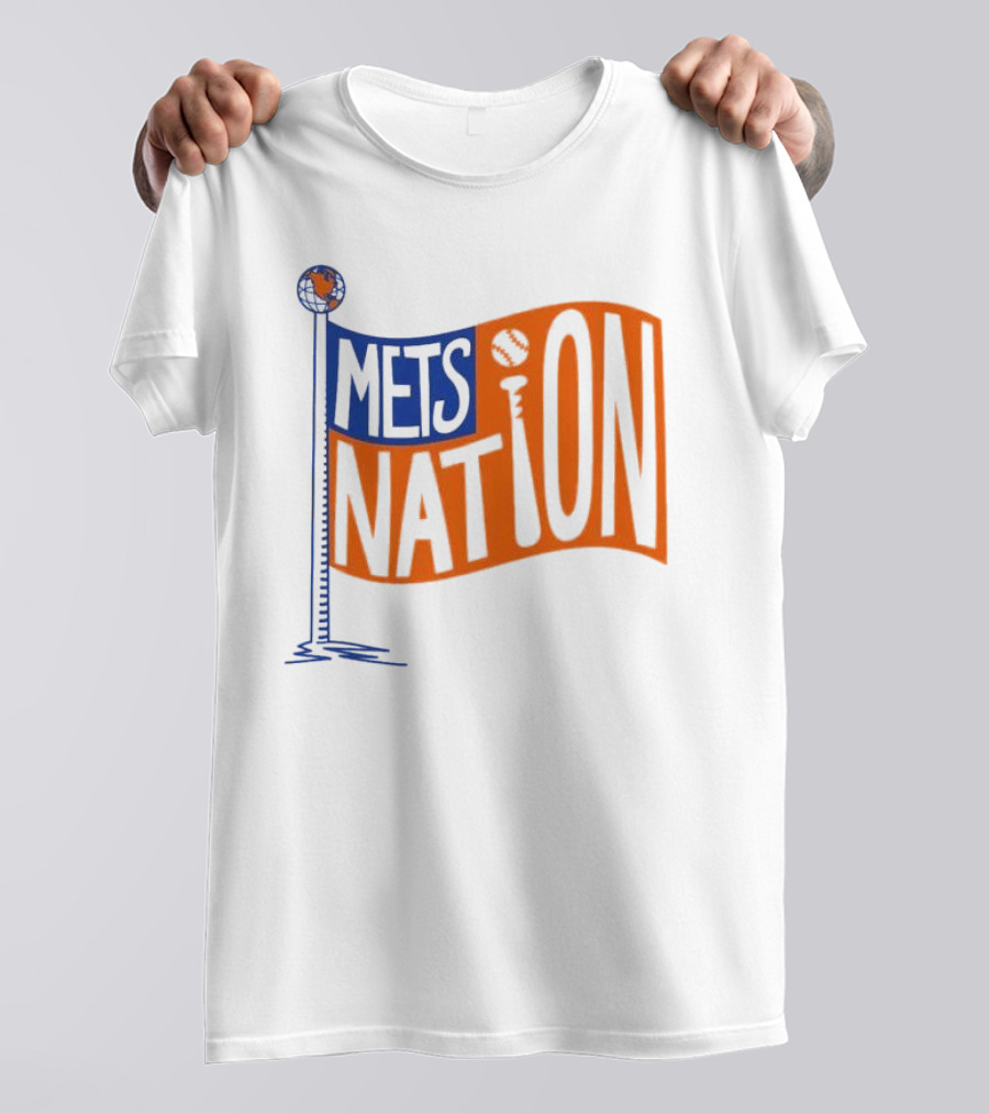 Mets Nation Flag New York Mets Baseball Team T-Shirt
