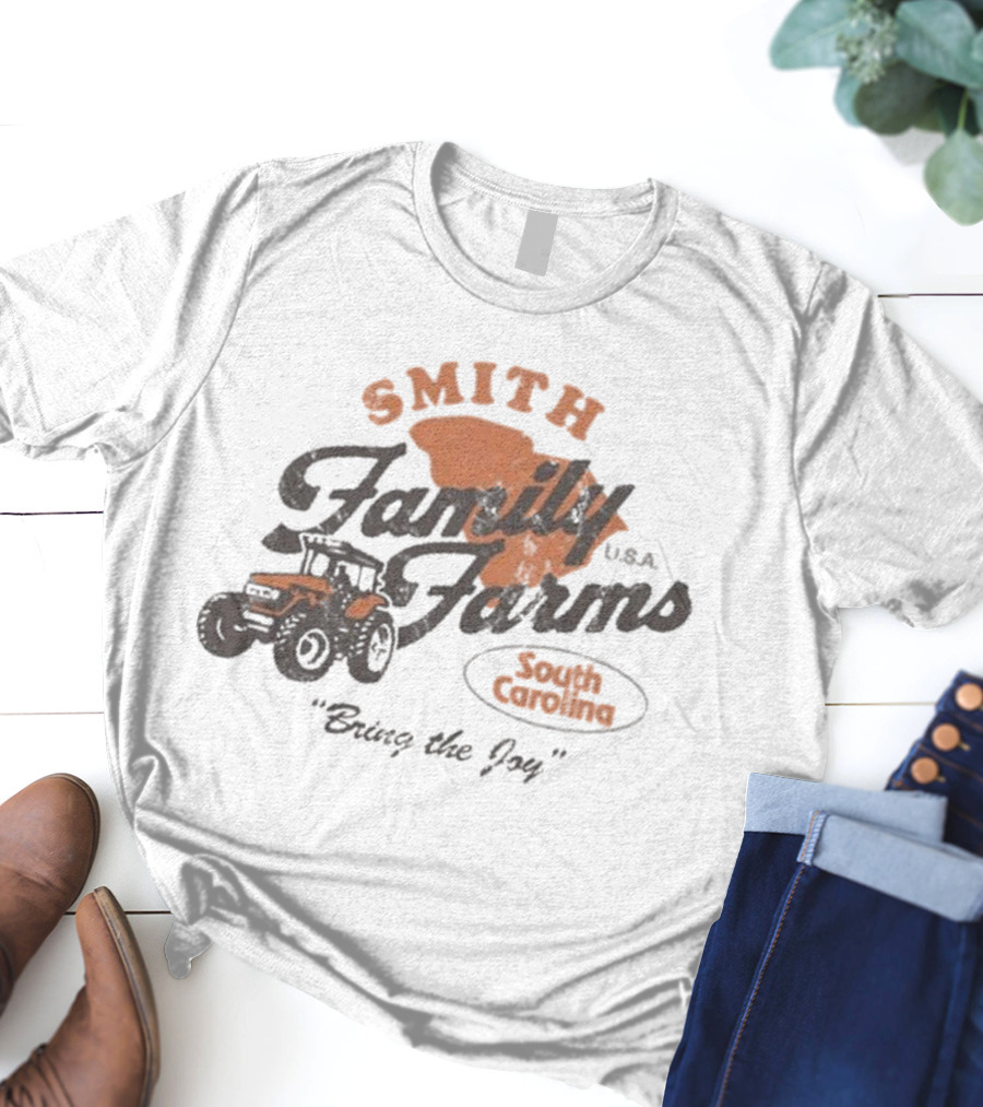 Smith Family Farms USA Bring The Joy South Carolina Tractor T-Shirt