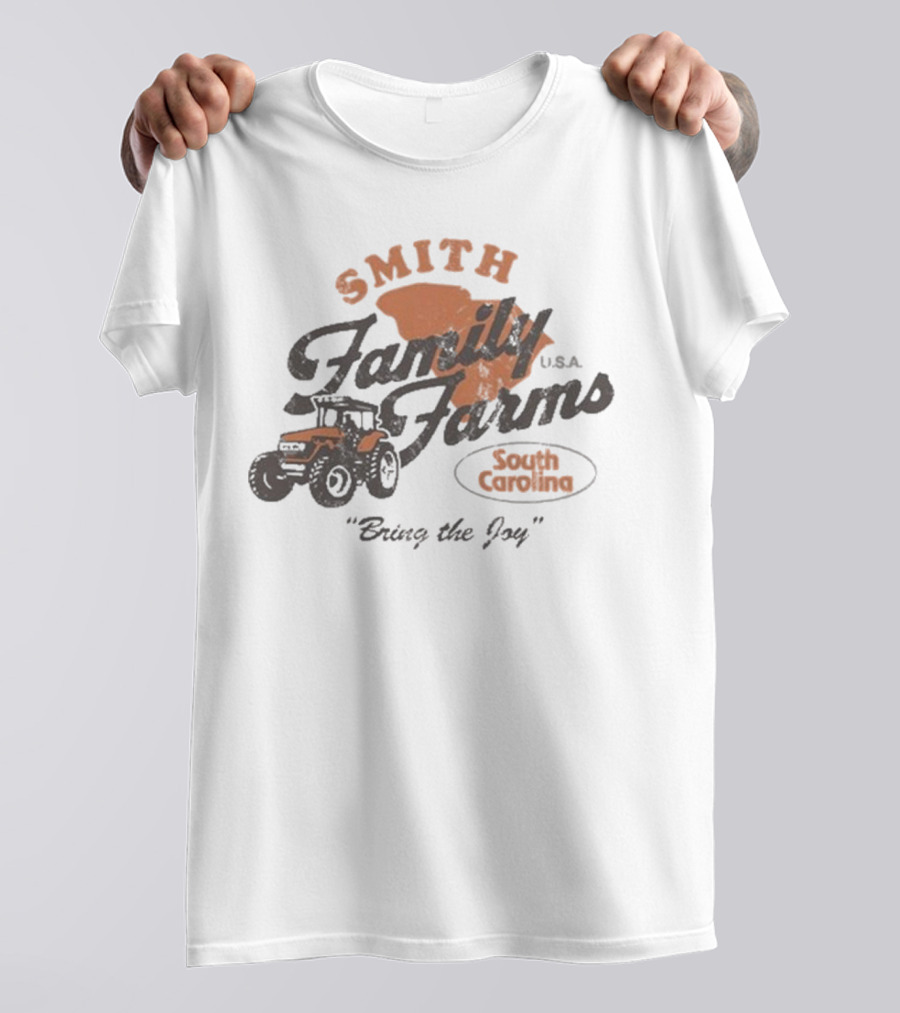 Smith Family Farms USA Bring The Joy South Carolina Tractor T-Shirt
