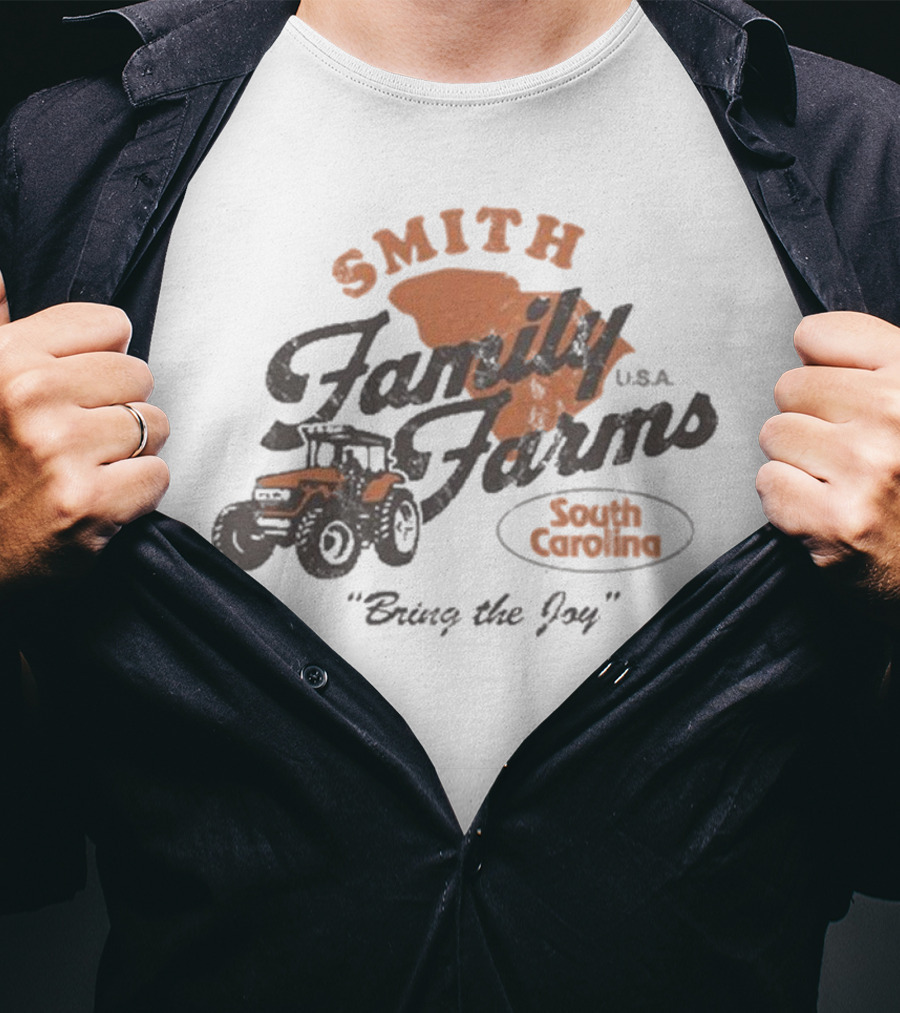 Smith Family Farms USA Bring The Joy South Carolina Tractor T-Shirt