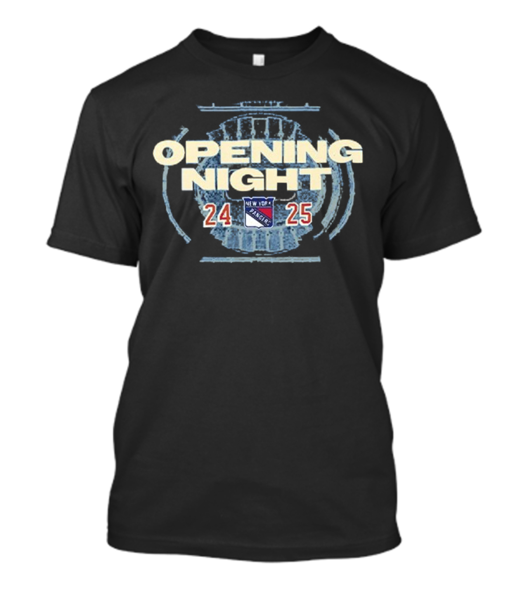 Opening Night New York Rangers 24 25 Hockey Event Madison Square Garden T-Shirt