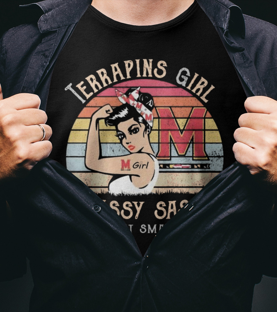 Terrapins Girl Classy Sassy And A Bit Smart Assy Vintage M Girl T-Shirt