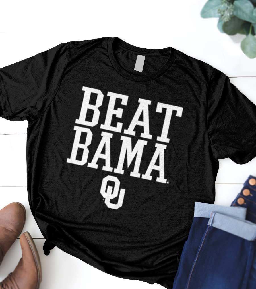 BEAT BAMA OU Oklahoma Sooners T-Shirt