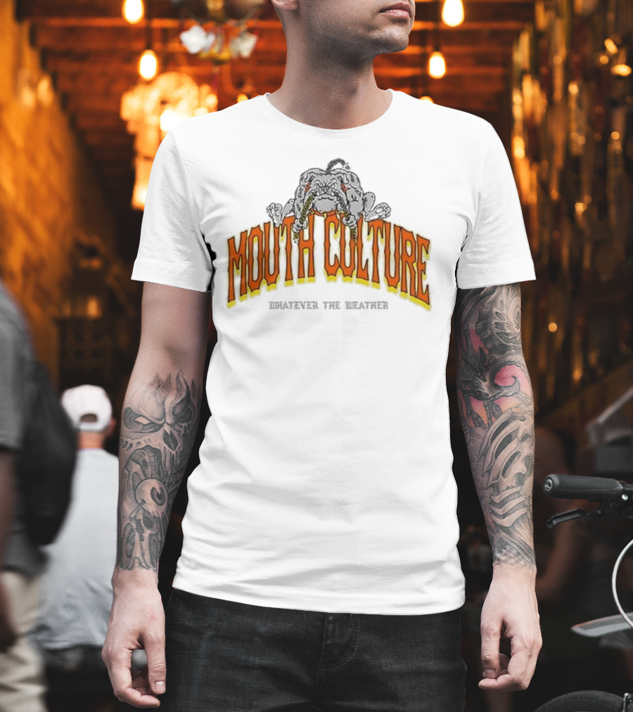 Mouth Culture Whatever The Weather Bulldog T-Shirt