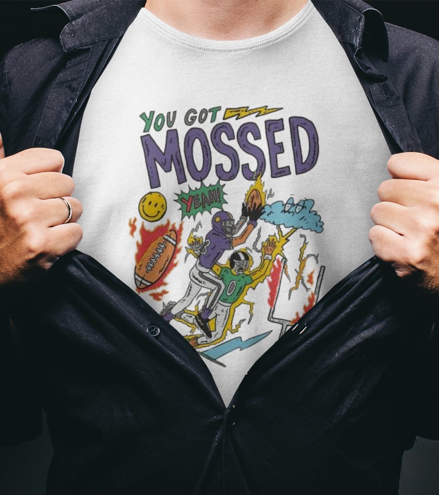 You Got Mossed Yeah Randy Moss Minnesota Vikings Football Catch T-Shirt