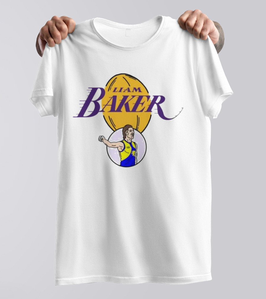Liam Baker West Coast Eagles Australian Rules Football Themed T-Shirt